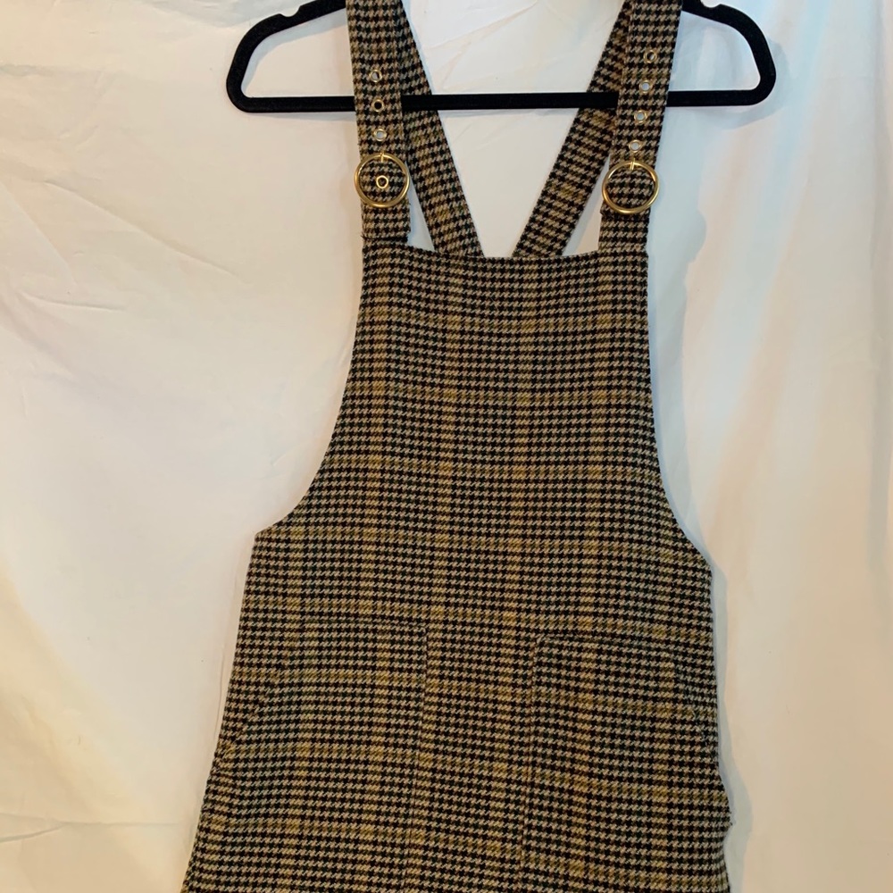 FOREVER 21 mod houndstooth jumper dress